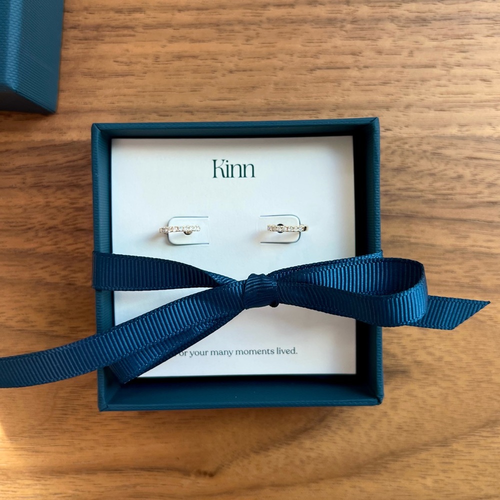 Kinn Studio Pavé Huggie Diamond Earrings